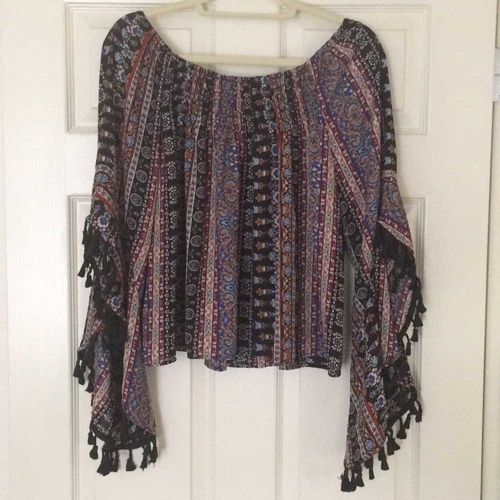 Beautiful Patterned Off-shoulder Top